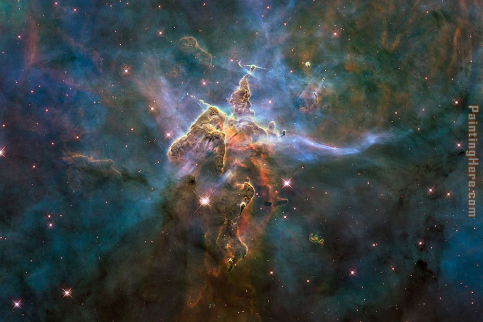2010 Hubble pillar and jets - 20 Years of Awe